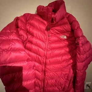 Northface pink puffer coat  lightweight but super warm